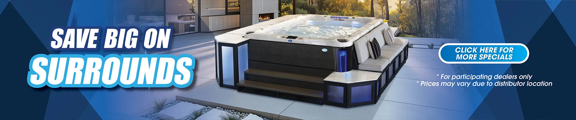 Calspas hot tub being used in a family setting - Westland