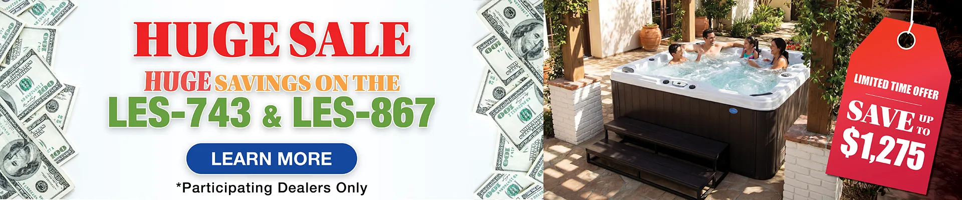 Calspas hot tub being used in a family setting - Westland